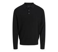 JACK & JONES Men's Jprblaedgar Knit Polo Ls, Beech, L