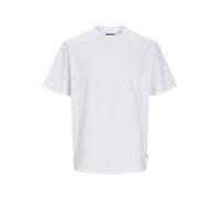 JACK & JONES Men's Jprblaharvey Tee Ss Crew Neck Zcph T-Shirt, White, M