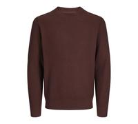 JACK & JONES Men's Jprblaliam Knit Crew Neck Knitted Jumper, Bitter Chocolate, S