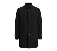 JACK & JONES Men's Jprblamelton Wool Coat Sts Coat, Black/, S
