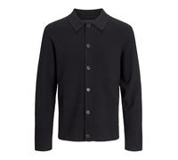 JACK & JONES Men's Jprblamilano Spring Knit Button Cardigan, Black, XXL