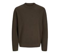 JACK & JONES Men's Jprblamilano Stitch Knit Crew Neck Sn Jumper, Slate Black, L