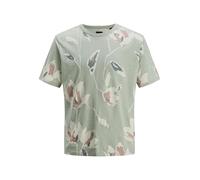 JACK & JONES Men's Jprblapalermo AOP SS Tee, Aqua Gray, XXL
