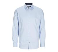 JACK & JONES Men's Jprblaparker Detail Shirt L/S Aw24 Sn Business, Chambray Blue/fit: Slim fit, XL