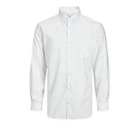 JACK & JONES Mens Jprblaparker L/S Noos Shirt, White, L UK