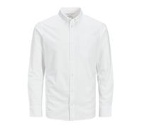 JACK & JONES Men's Jprblubrook Oxford Shirt L/S Noos Shirt, White, XXL