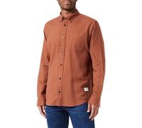 JACK & JONES Men's Jprblubrook Solid Twill Shirt L/S Casual, Cambridge Brown/Fit: Comfort fit, S