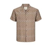 JACK & JONES Men's Jprblulincoln Print Resort Shirt S/S Sn Short Sleeve Shirt, Cub/AOP: Comfort fit, M