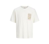 JACK & JONES Men's Jprblumax SS Tee, Cloud Dancer, S