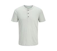 JACK & JONES Men's Jprblunixs Henley SS Tee Sn, Aqua Gray, M