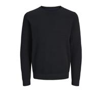 JACK & JONES Men's Jprblunoah Knit Crew Neck Bf Jumper, Black Beauty/Detail: Solid/Full Structure, L