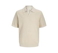 JACK & JONES Men's Jprbluoliver Knit Split Neck, Almond Milk, M
