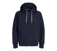 JACK & JONES Mens Zip Up Hoodie, Casual Hooded Sweatshirt with Long Sleeves, UK Size - XS TO XL