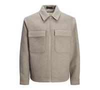 JACK & JONES Men's Jprblurussel Wool Blend Jacket Sn, Greige, M