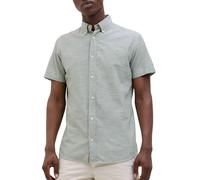 JACK & JONES Men's Jprblusummer Shield S/S Shirt, Hedge Green, S