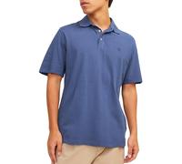 JACK & JONES Men's Jprbluwilliam Wash Ss Polo Shirt, Maritime Blue, XL