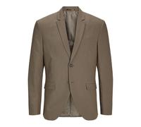JACK & JONES Men's Jprbushwick Harry Blazer Suit Jacket, Greige/Checks: Slim fit, 40R