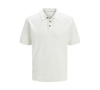 JACK & JONES Men's Jprcccooper Knit Polo SS Sn, Cloud Dancer, L