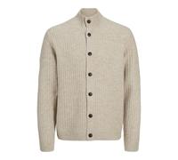 JACK & JONES Men's Jprcchowell Knit Cardigan Sweater, Pure Cashmere/Detail: Melange, L