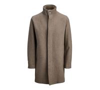 JACK & JONES Men's Jprcckeith Wool Blend Stancollar Coat Sn, Greige, M