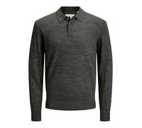 JACK & JONES Men's Jprccmerino Knit Polo Sn, Peat, M