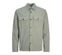 JACK & JONES Men's Jprccroy Spring Solid Overshirt L/S Sn Shirt, Lily pad/fit: Comfort fit, XS