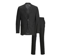JACK & JONES Men's Jprfranco Suit Ps Suit, Black, 64 Plus