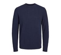 JACK & JONES Men's Jprlambswool Knit Crew Neck Ln Sweater, Maritime Blue, M