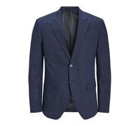 JACK & JONES Men's Jprriviera Linen Sn Slim Fit Blazer, Dark Navy/fit: Slim fit, 42R