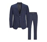 JACK & JONES Men's Jprriviera Linen Suit Sn, Dark Navy/fit: Slim fit, 52