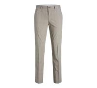 JACK & JONES Men's Jprsolaris Trouser Sn Suit Pants, White Pepper/Checks: Super Slim fit, 36