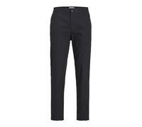 JACK & JONES Men's JPSTACE JJSUMMER Linen Blend Pant SN Chinos, Black, 31 W/36 L