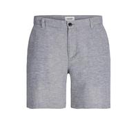 JACK & JONES Men's Jpstace Jjsummer Linen Blend Short Sn Chino Shorts, Faded Denim, S