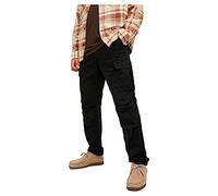 Jack & Jones Black / Black Carrot Fit Cargo Trousers
