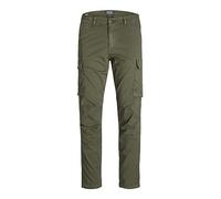 Ace Tucker Loose Cargo Trousers Olive Night 28W x 32L