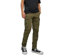 Ace Tucker Loose Cargo Trousers Olive Night 36W x 34L