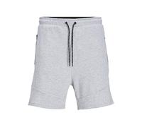 JACK & JONES Mens Jpstair Sweat Bex Sn Shorts, Light Grey Melange, L UK