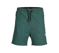 JACK & JONES Men's Jpstair Sweat Shorts Nb Pls Sweat Shorts, Green, 32