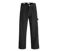 JACK & JONES Men's Jpstalex Hunter Corduroy Carpenter, Black, 32 W/32 L