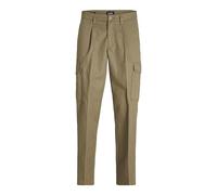JACK & JONES Men's Jpstbill Jjclean Tapered Cargo Trousers, Elmwood, 34 W/32 L