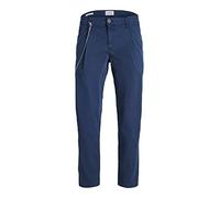 JACK & JONES Men's Jpstbill Jjfreddie AMA Chino Trousers, Blazer Navy, 30 W/30 L