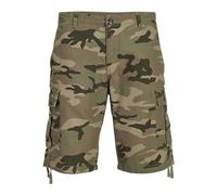 JACK & JONES Men's Jpstcole Barkley Jjcargo Shorts Sn Cargo, Forest Night/AOP: camo, S