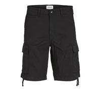 JACK & JONES Men's Jpstcole Jjtucker Cargo Short Sn, Black/Detail: Solid, XS