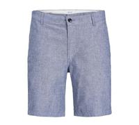 JACK & JONES Men's Jpstdave Jjlinen Blend Shorts, Faded Denim/Detail: Melange, S
