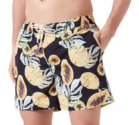 JACK & JONES Men's Jpstfiji Jjswim AOP Originals Ly Swimming Shorts, Black, M