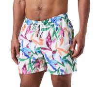 JACK & JONES Men's Jpstfiji Jjswim AOP Originals Ly Swimming Shorts, Buttercream, L
