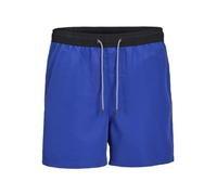 JACK & JONES Men's Jpstfiji Jjswim Black Tape Ly Sn Swimming Shorts, Bluing, S