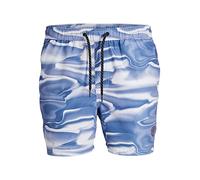 JACK & JONES Men's Jpstfiji Jjswim Digital Swim Shorts, Sodalite Blue, L