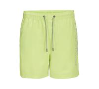JACK & JONES Men's Jpstfiji Jjswim Double Logo Sn Ly Swimming Shorts, Lime Green (Wild Lime), S