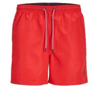 JACK & JONES Men's Jpstfiji Jjswim Sn Pls Swimming Shorts, True red/Detail: Solid, 48 Große Größen